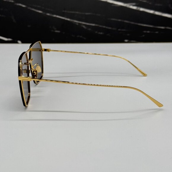 NEW BV1045S 001 BOTTEGA VENETA GOLD/GREY WOMEN BOTTEGA VENETA SUNGLASSES main image 7